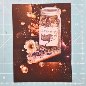 Fine Art Collage Lavendar in Space